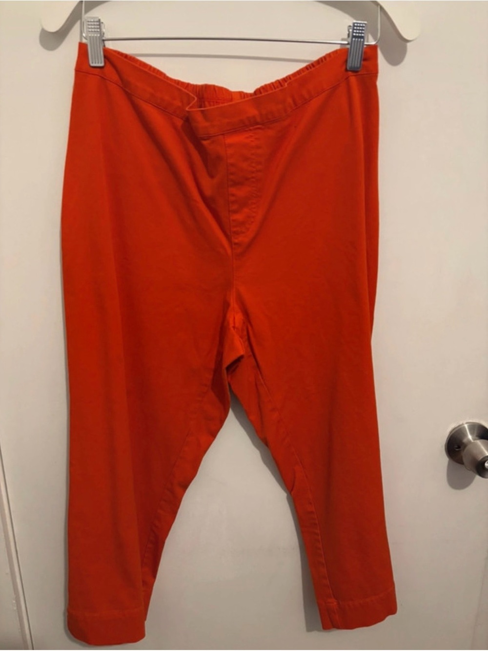 Isaac Mizrahi Bright Orange Casual Chinos